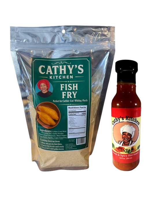 Cathy's Fish Fry + Sweet & Spicy Hot Sauce (New Combo / Save 10% Now)